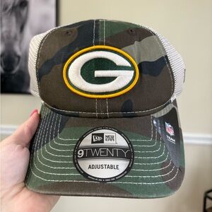 Green Bay Packers New Era NFL Camo Hat Cap Team Issued On Field Headwear
